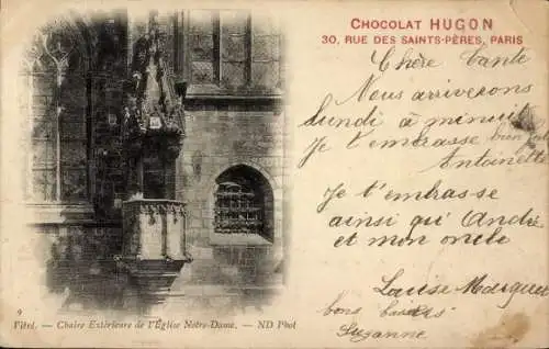 Ak Vitré Ille-et-Vilaine, Kirche Notre Dame, Vorsitzender