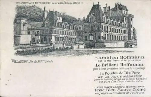 Künstler Ak Villandry Indre et Loire, Schloss