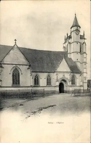 Ak Crécy Cher, Kirche