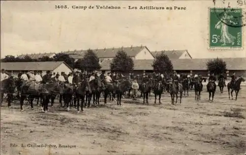 Ak Valdahon Doubs Frankreich, Les Artilleries au Parc