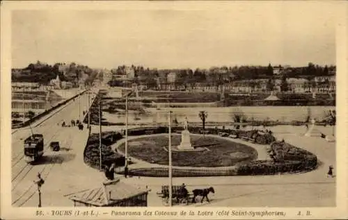 Ak Tours Indre et Loire, Coteaux de la Loire, cote Saint-Symphorien