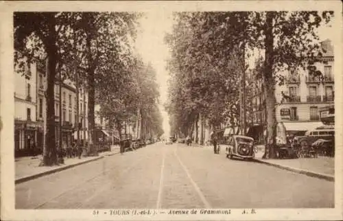 Ak Tours Indre et Loire, Avenue de Grammont