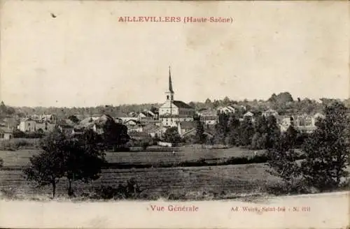 Ak Aillevillers Haute Saône, Gesamtansicht