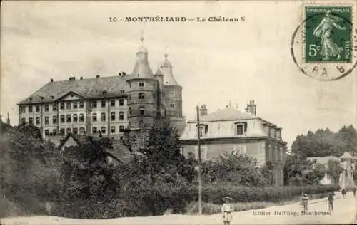 Ak Montbéliard Doubs, Schloss