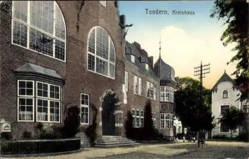 Ak Tønder Tondern Dänemark, Kreishaus