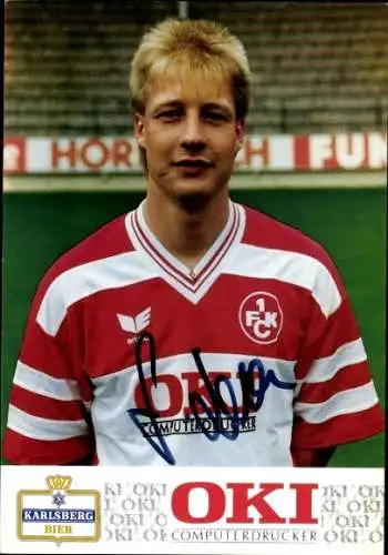 Autogrammkarte Fußball, Frank Lelle, 1. FC Kaiserslautern