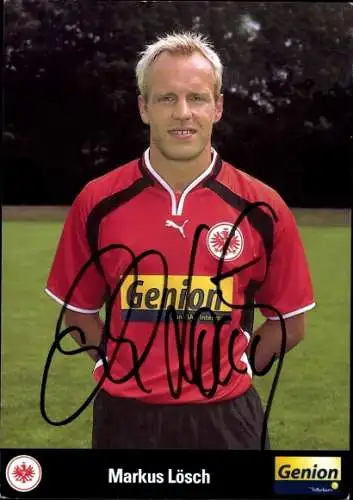 Autogrammkarte Fußball, Markus Lösch, Eintracht Frankfurt