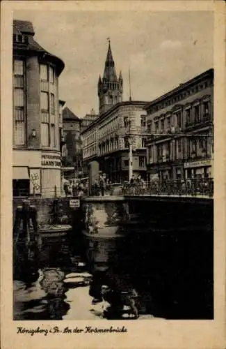 Ak Kaliningrad Königsberg Ostpreußen, Krämerbrücke, Geschäft L. Tobias