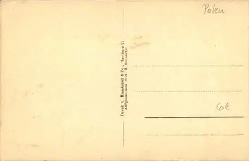 Ak Różan Rozan Ostpreußen, An der von den Russen verbrannten Stadt und Festung, I WK