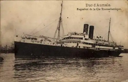 Ak Dampfer Duc d'Aumale, CGT, French Line