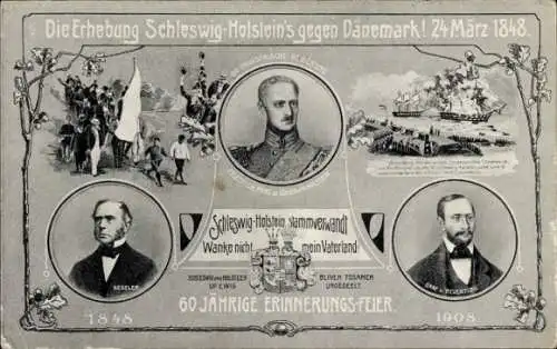 Ak Erhebung Schleswig-Holsteins gegen Dänemark 24. März 1848, Prinz Friedrich von Schleswig