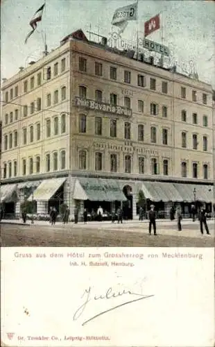 Ak Hamburg, Hotel zum Großherzog von Mecklenburg