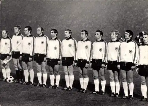 Ak WM Teilnehmer, Fußball Vizeweltmeister Deutschland, Mexiko 1970, Beckenbauer, Vogts