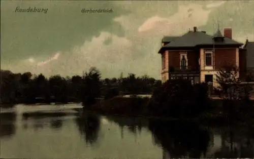 Ak Rendsburg in Schleswig Holstein, Gerhardsteich