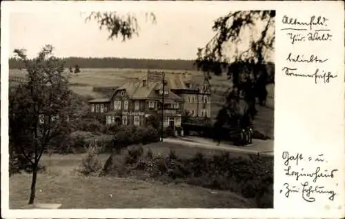 Foto Ak Altenfeld Großbreitenbach in Thüringen, Teilansicht, Gasthaus Zur Erholung