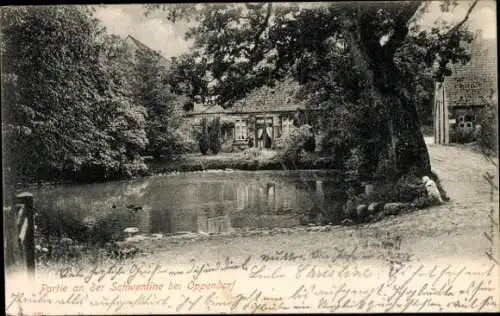 Ak Oppendorf Schönkirchen in Holstein, an der Schwentine