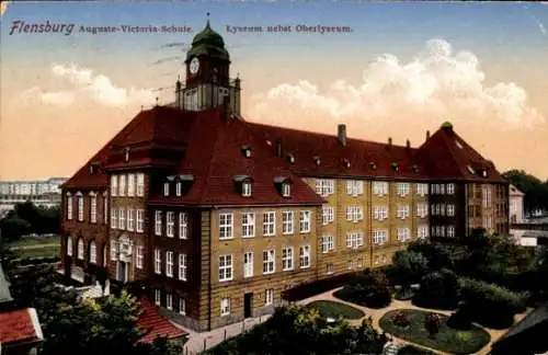 Ak Flensburg in Schleswig Holstein, Auguste Victoria Schule, Lyzeum, Oberlyzeum