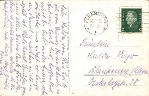 Ak Flensburg in Schleswig Holstein, Auguste Victoria Schule, Lyzeum, Oberlyzeum