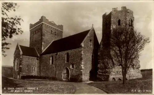 Ak Dover Kent England, Schloss, St. Mary's Church