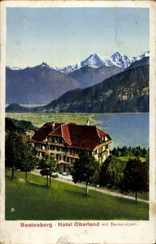 Ak Beatenberg Kanton Bern, Hotel Oberland, Berner Alpen