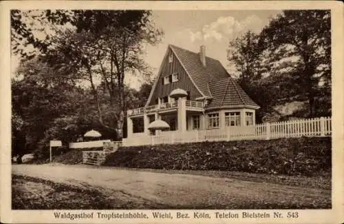 Ak Wiehl im Oberbergischen Kreis, Waldgasthof Tropfsteinhöhle