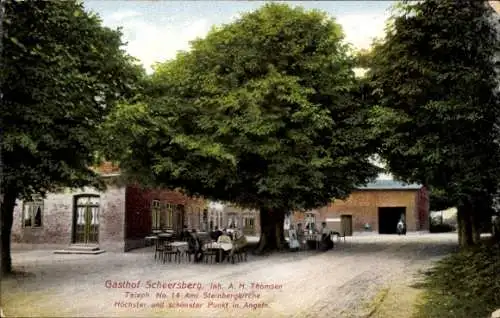 Ak Steinbergkirche in Schleswig Holstein, Gasthof Scheersberg