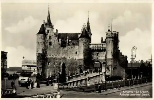 Ak Antwerpen Flandern, Burg Steen