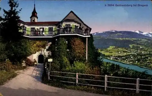 Ak Bregenz Vorarlberg, Haus auf dem Gebhardsberg