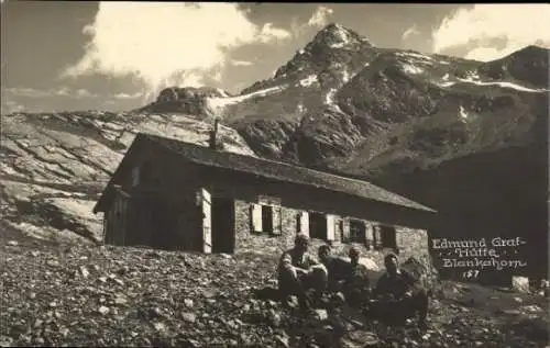 Ak Pettneu am Arlberg in Tirol, Edmund Graf Hütte
