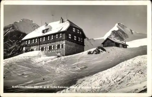Ak Kaprun in Salzburg, Krefelder Hütte, Kitzsteinhorn