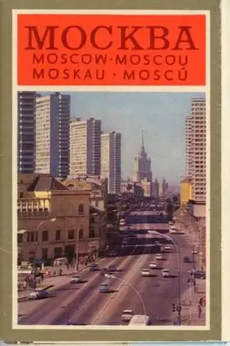 12 alte Ak Moskau Russland, im passenden Heft, diverse Ansichten