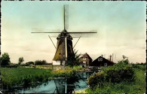 9 alte Ak Windmühlen Niederlande, diverse Ansichten