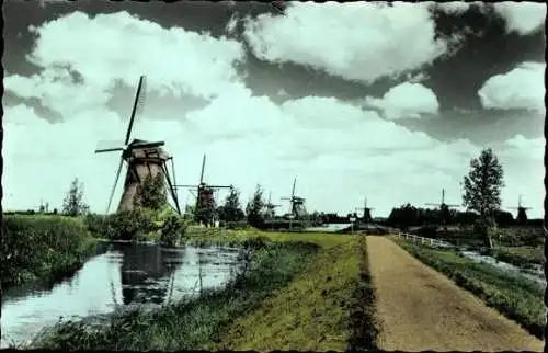 9 alte Ak Windmühlen Niederlande, diverse Ansichten