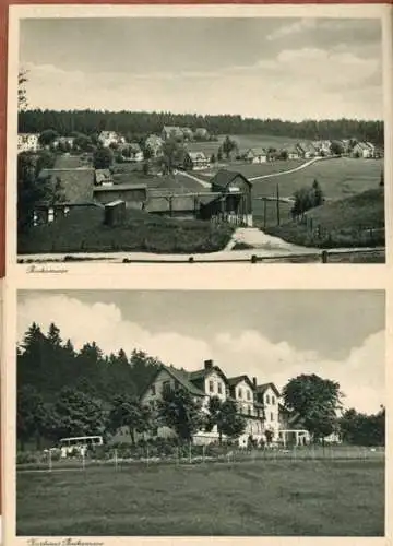 6 alte Ak Hahnenklee Bockswiese Goslar im Harz, Kurhaus Bockswiese, im Heft, diverse Ansichten