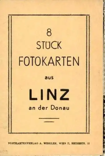 8 alte Ak Linz an der Donau Oberösterreich, im passenden Heft, diverse Ansichten