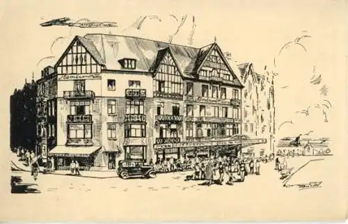 6 Bilder Zoute Knokke Heist Westflandern, Rembrandt Hotel, zusammenhängendes Prospekt