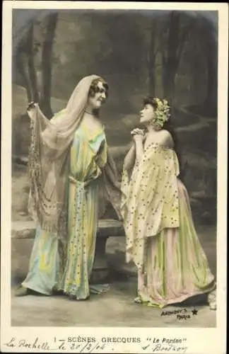 10 alte Ak Serie Theater Le Pardon, diverse Ansichten