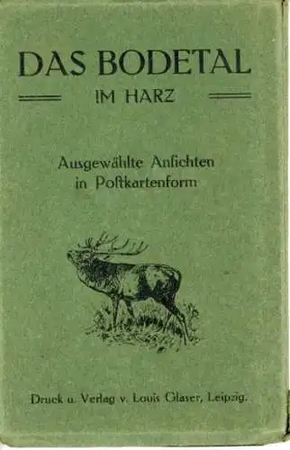 10 alte Ak Thale im Harz, Bodetal, zusammenhängend im passenden Heft, diverse Ansichten