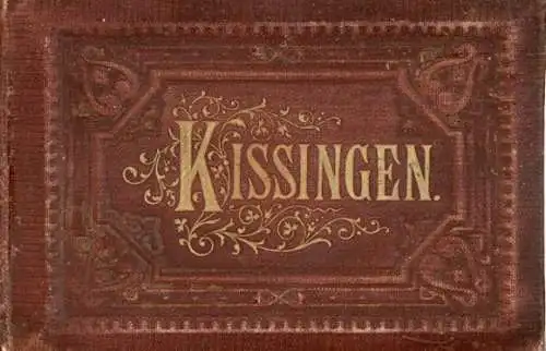 15 alte Bilder Bad Kissingen Unterfranken, zusammenhängend im passenden Buch, diverse Ansichten