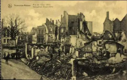 25 alte Ak Dendermonde Termonde Ostflandern, Ruine von Termonde, diverse Ansichten