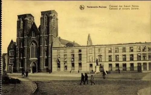 25 alte Ak Dendermonde Termonde Ostflandern, Ruine von Termonde, diverse Ansichten