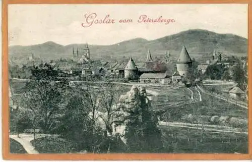 10 alte Bilder Goslar am Harz, zusammenhängend im passenden Heft, diverse Ansichten