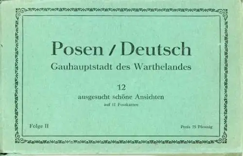 12 Bilder Posen Polen, zusammenhängend im passenden Heft, diverse Ansichten