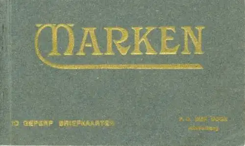 10 alte Ak Marken Nordholland Niederlande, im passenden Heft, diverse Ansichten