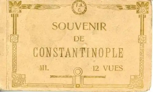 12 alte Ak Konstantinopel Istanbul Türkei, im passenden Heft, diverse Ansichten