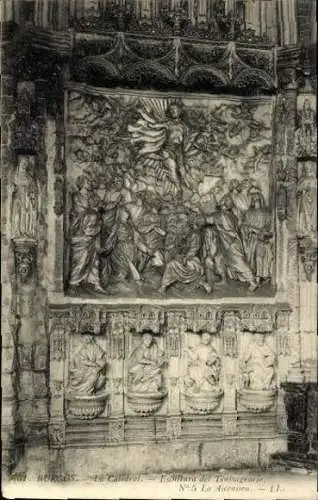 11 alte Ak Burgos Kastilien und León, Kathedrale, diverse Ansichten