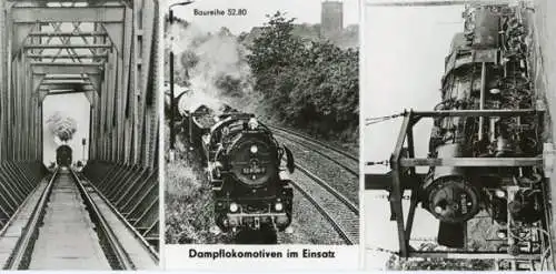 6 alte Ak Dampflokomotiven im Einsatz, im passenden Heft, diverse Ansichten