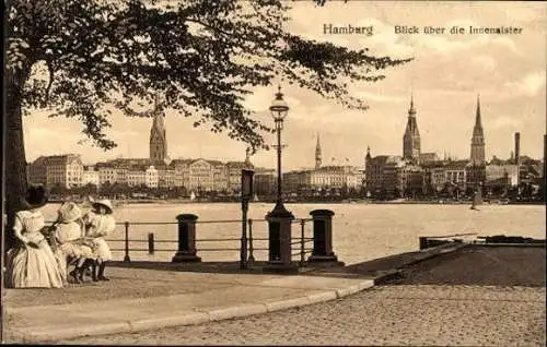 10 alte Ak Hamburg, diverse Ansichten