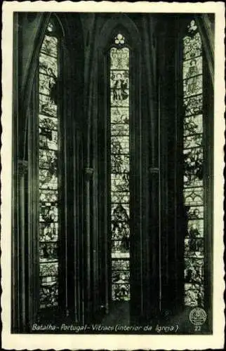 12 alte Ak Batalha Portugal, Kathedrale, diverse Ansichten