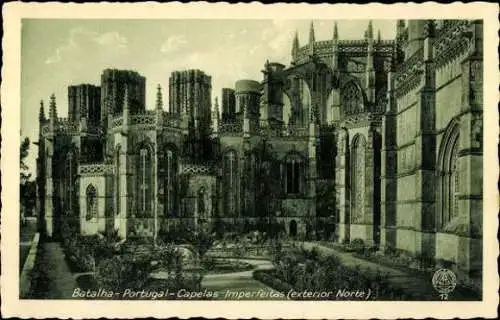 12 alte Ak Batalha Portugal, Kathedrale, diverse Ansichten